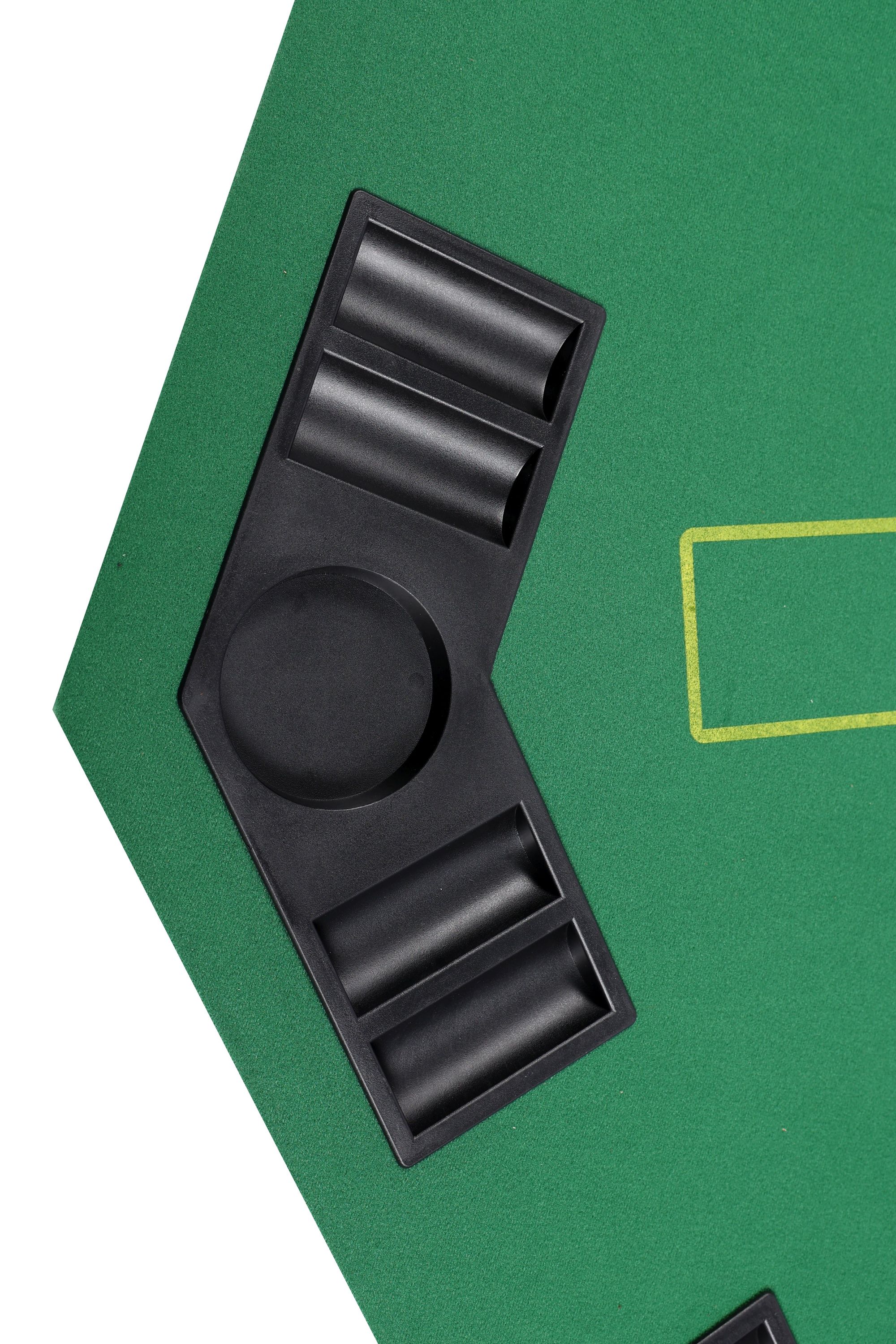 Poker Tischauflage klappbar achteckig für 8 Spieler
