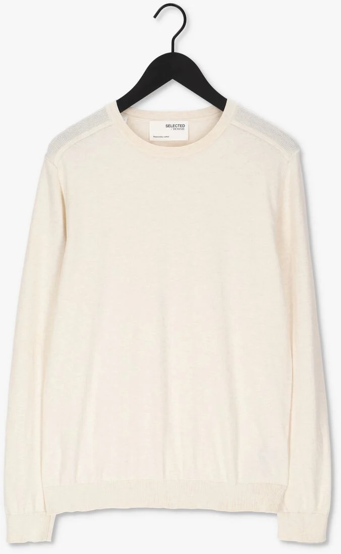 SELECTED HOMME gebroken wit selected homme trui slhberg crew neck b