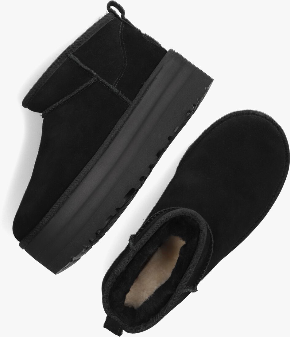 UGG zwarte ugg vachtlaarzen w classic ultra mini platform