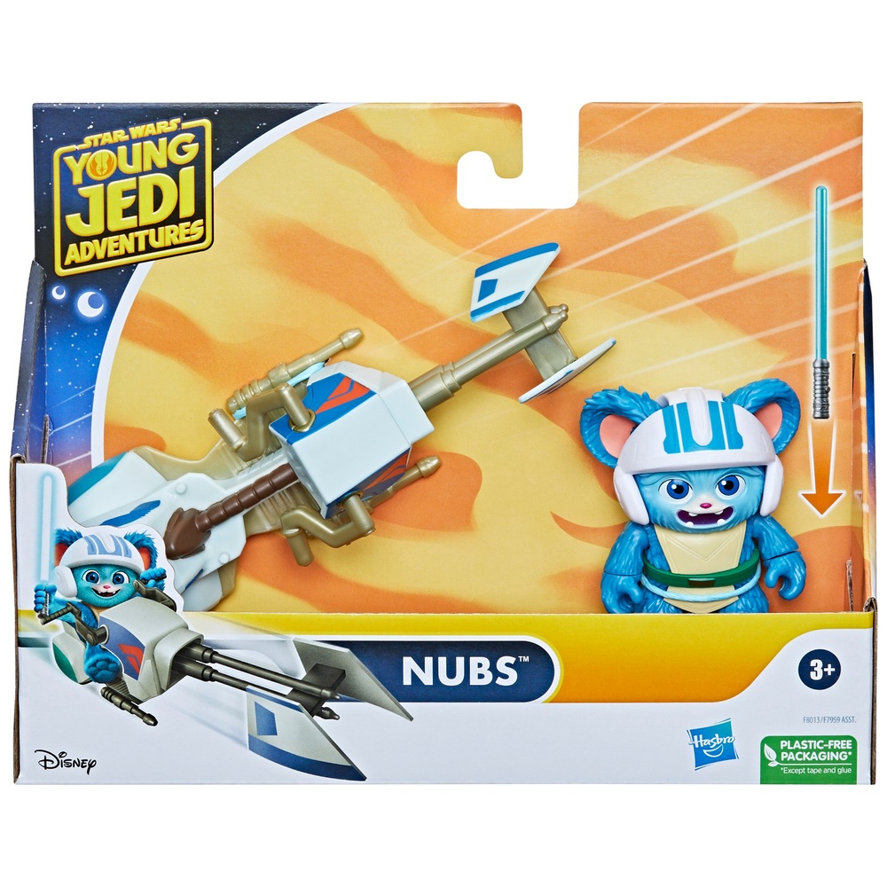 Star Wars Young Jedi Adventures Nubs Figur und Speeder Bike