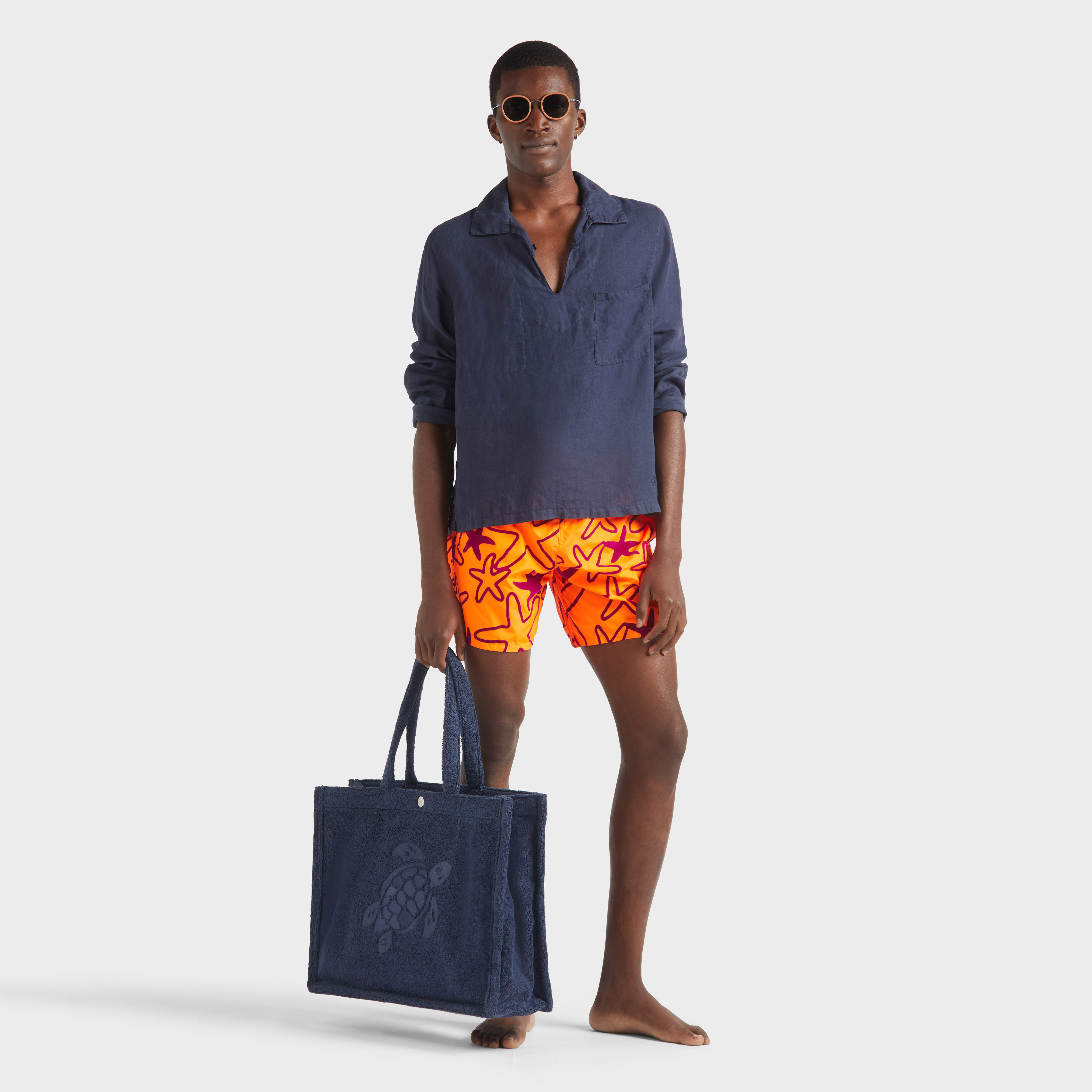 Maillot de bain ultra-léger et pliable homme floqué Starlettes