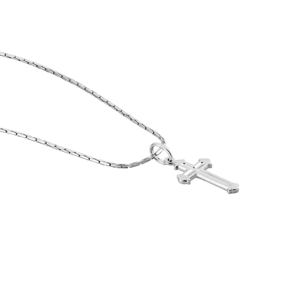 Collier Argent Blanc Nicolaos