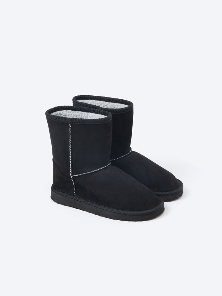 Bota forrada - Preta
