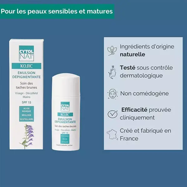 Cytolnat - Creme de Iluminador Anti-Manchas Escuras com Ácido Kójico
