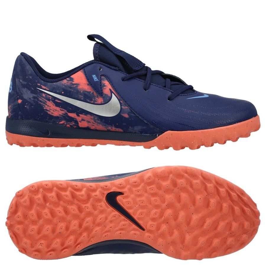 Nike Phantom GX II Academy TF Erling Haaland Personal Edition - Bleu/Chrome Enfant ÉDITION LIMITÉE