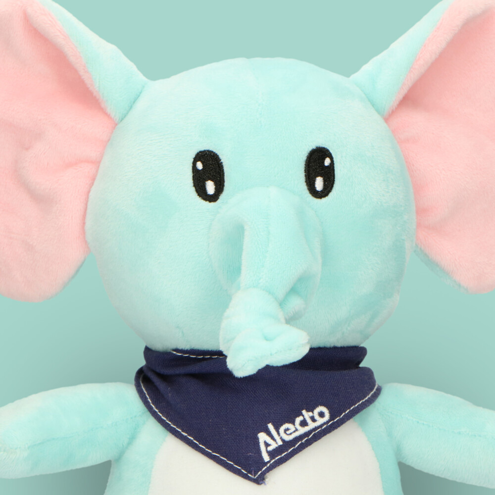 Alecto Knuffel Olifant met Geluid en Nachtlampje