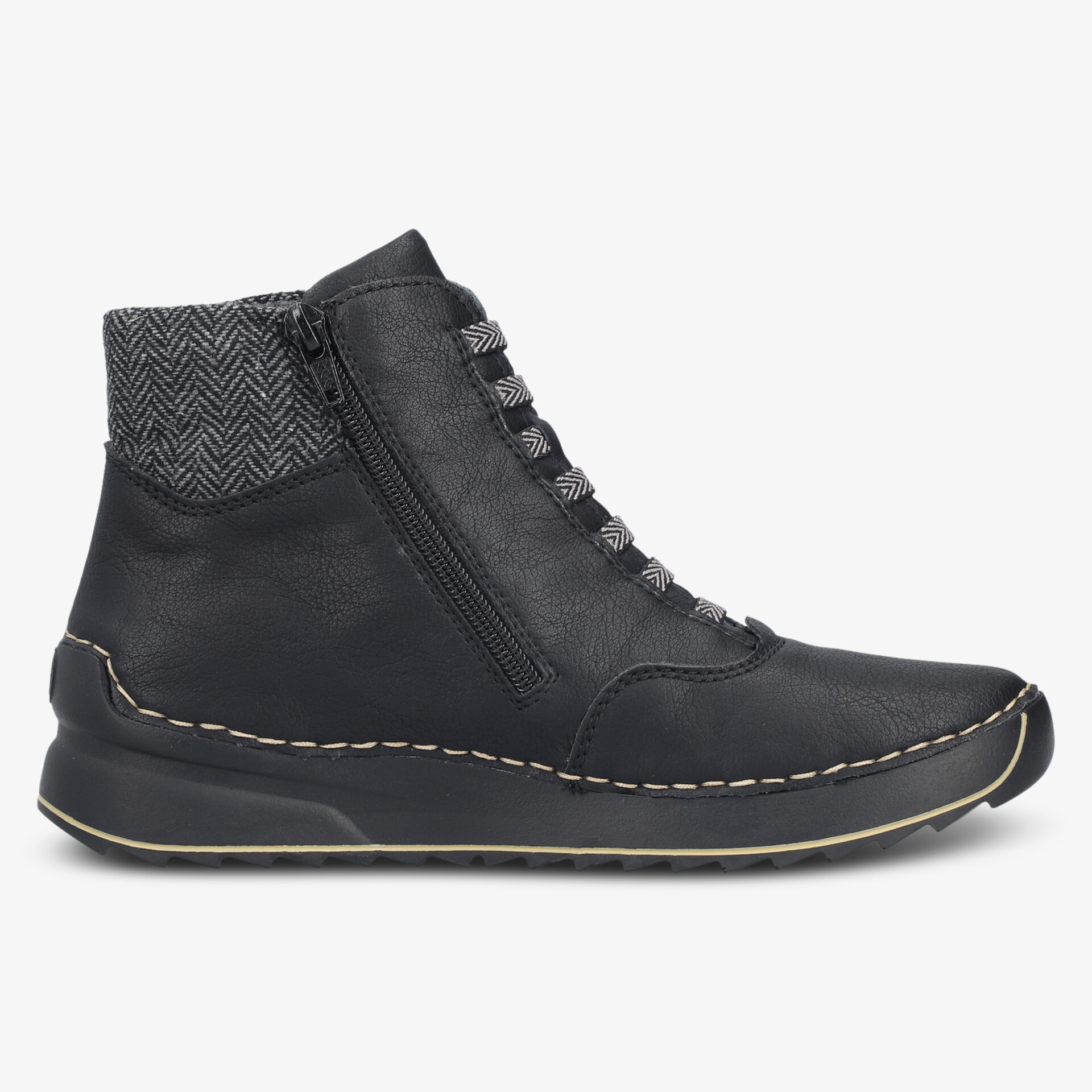 rieker Damen Stiefeletten schwarz