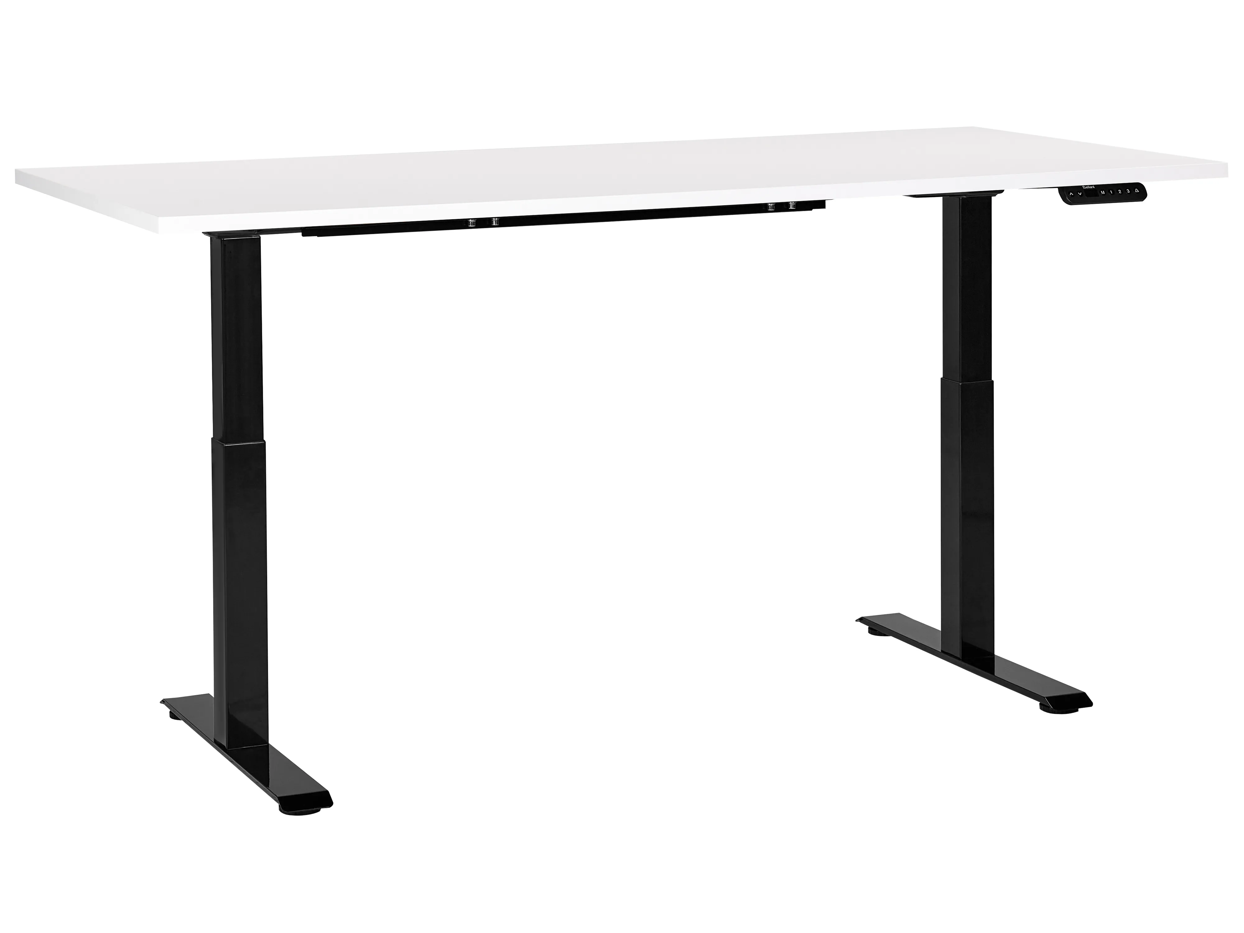 Elektrisch verstelbaar sta-bureau DESTINES Wit/zwart 180 cm 80 cm