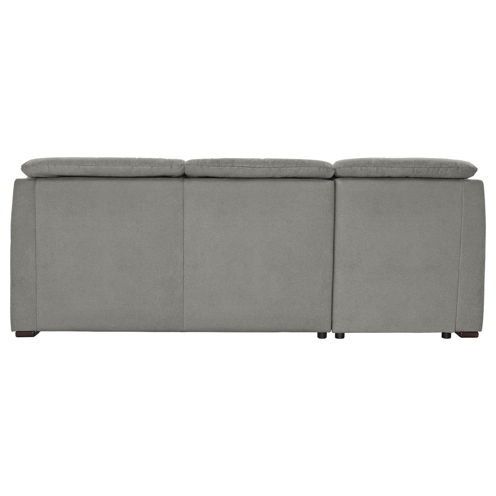polsterpower Ecksofa - Belle silver - Basismodell - Recamiere links
