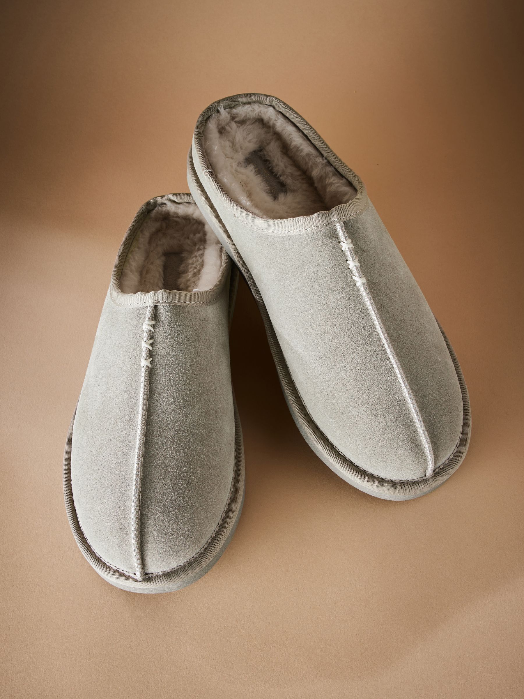 Grijs - Signature Suede Mules Slippers