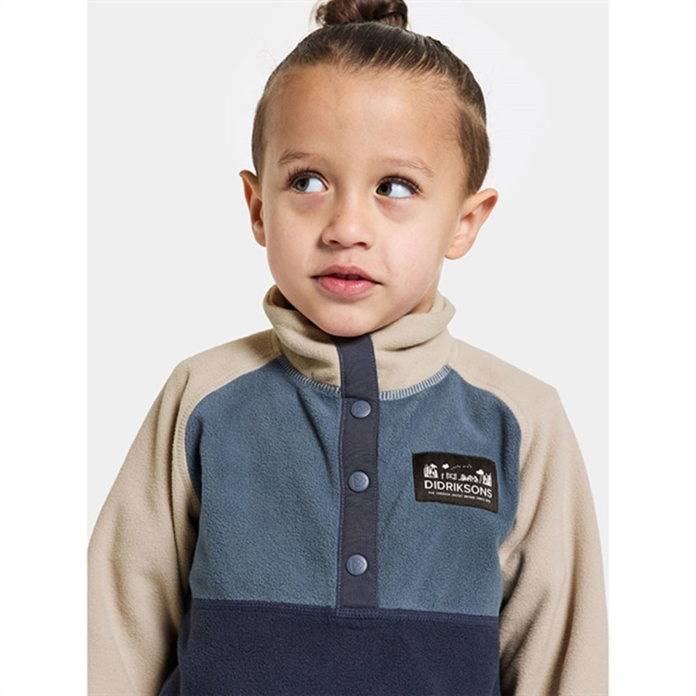 Navy Monte Kids Fleece Jakke - Didriksons | Luksusbaby