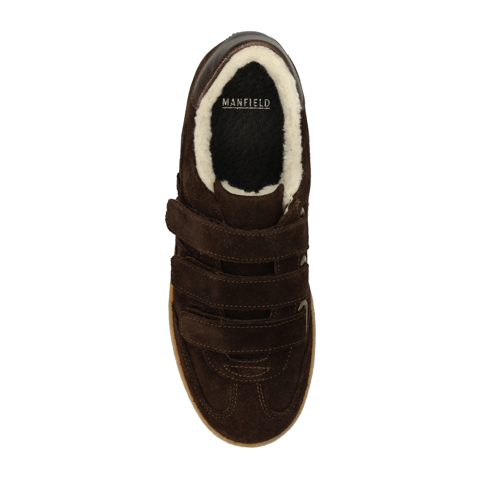 Donkerbruine suède sneakers