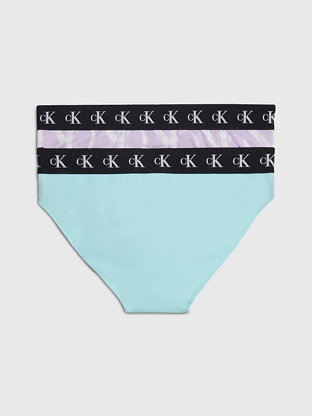 Conjunto de 2 calcinhas de biquíni infantis - Monograma CK