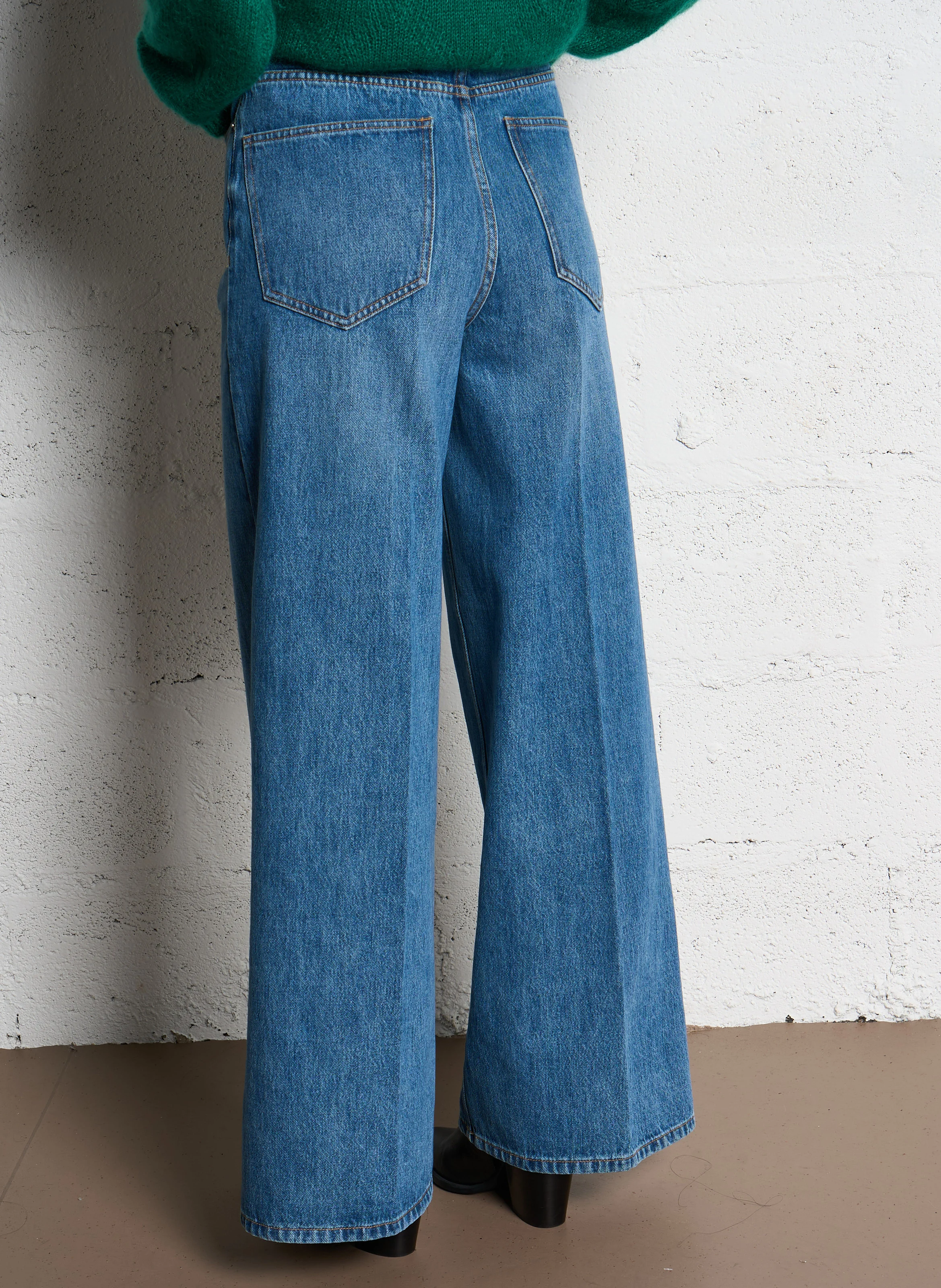 TAYLOR - Jean large en coton | Bleu