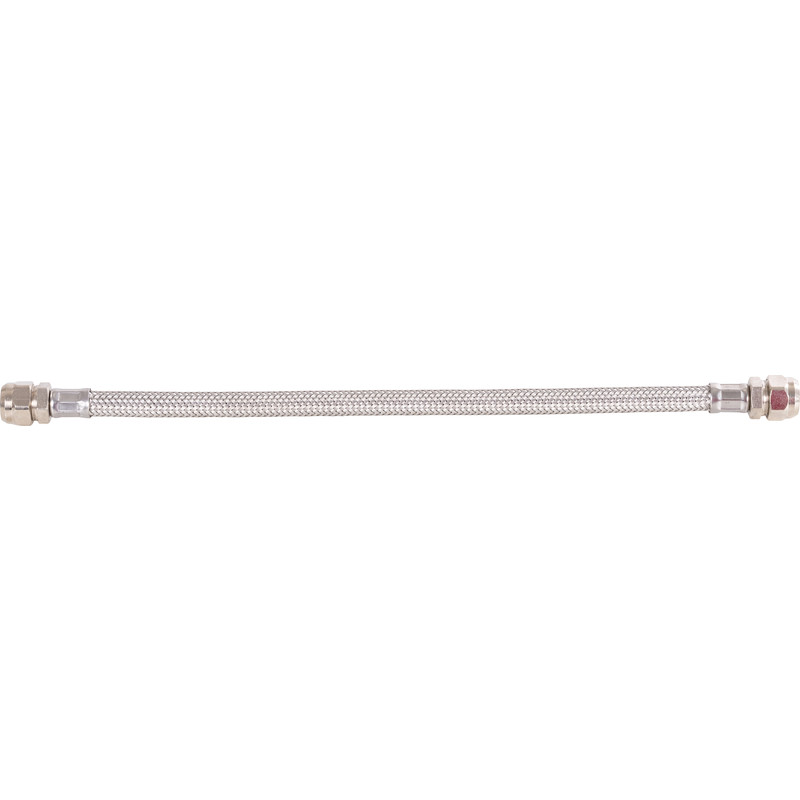 BPE RVS flexibele slang 35cm 10mm knel x 10mm knel