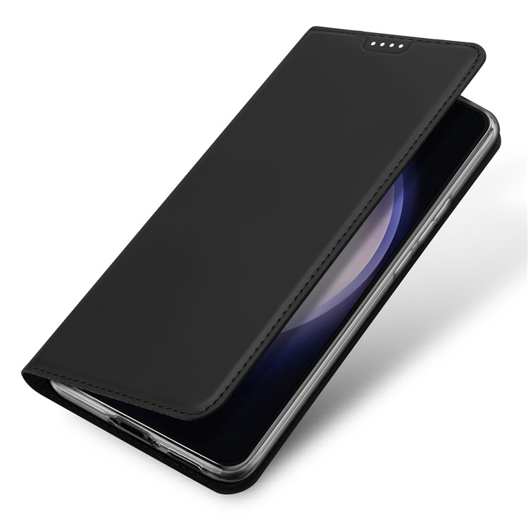 Samsung Galaxy S23 FE Flip Wallet Cover Leder Tasche - Schwarz
