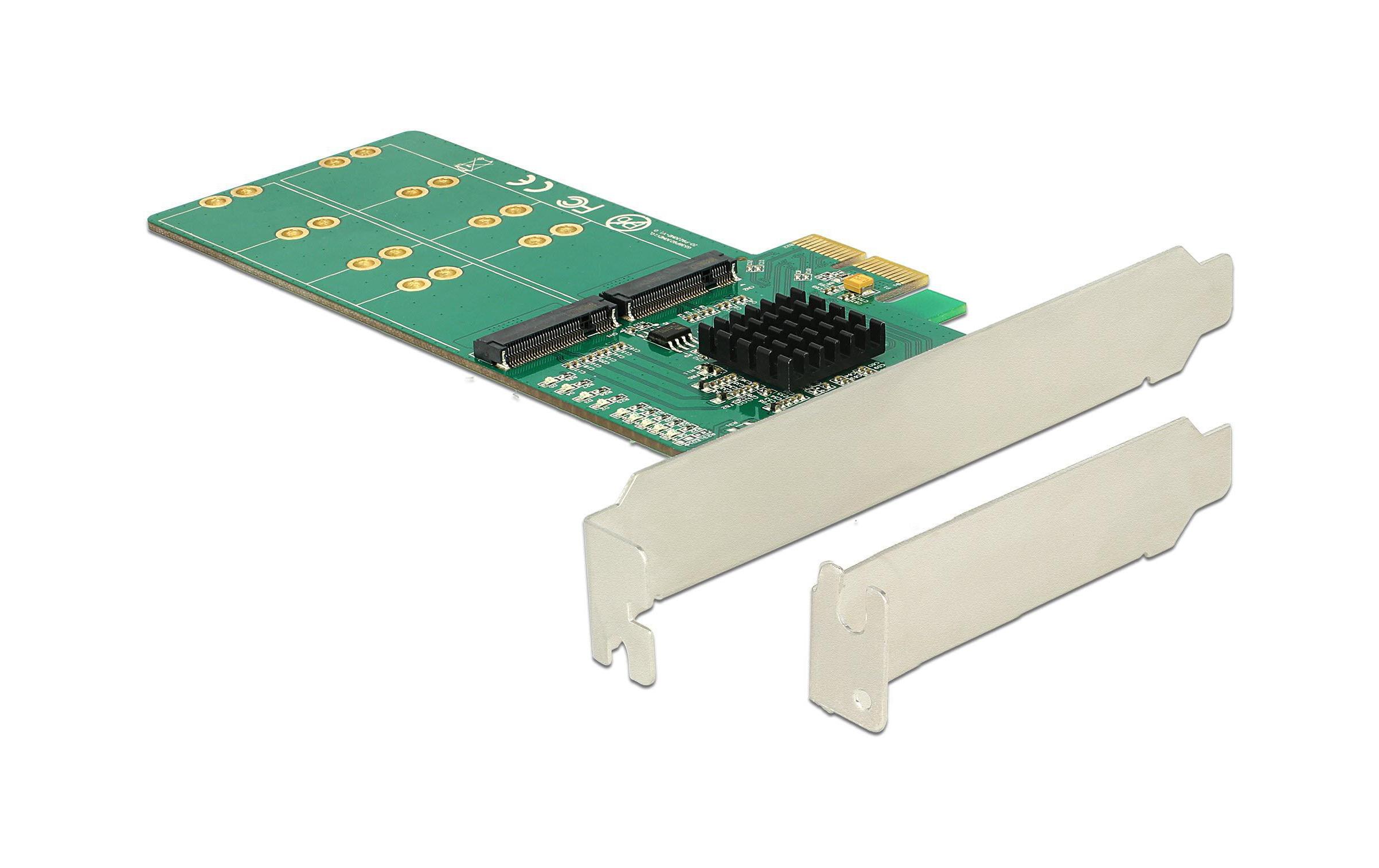 Host Bus Adapter 4 Port SATA Controller PCI-ex4 - M.2PCI Express Karte mit vier M.2 Slots