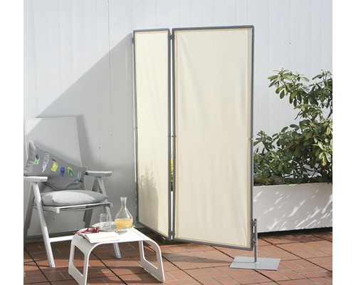 3-delig vouwscherm, ivoor, 170x210cm