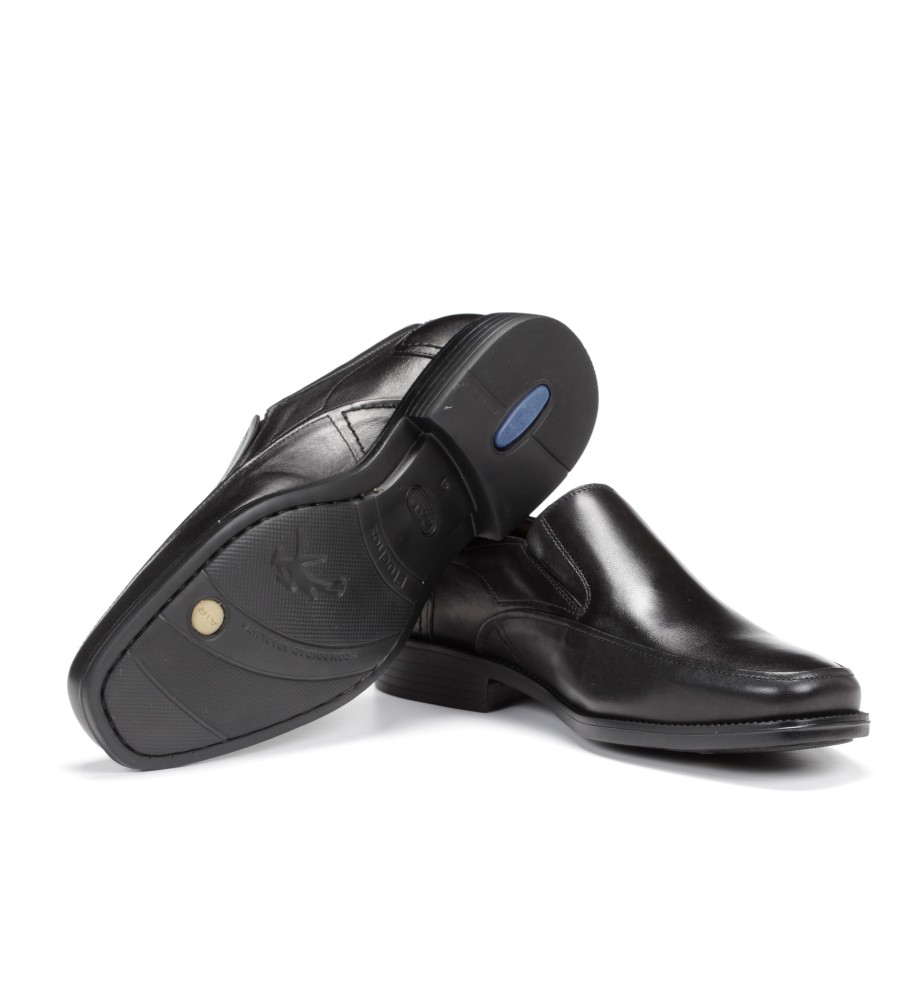 Mocassins de couro Fluchos 7996_Mall_Preto