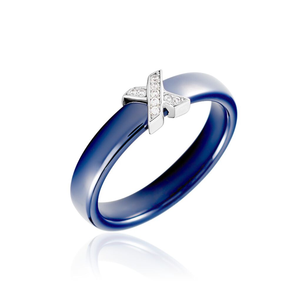 Bague Edwin Argent Blanc Céramique Oxyde