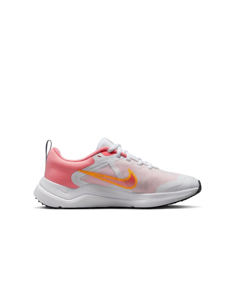 Chaussures Nike Downshifter 12 Blanc & Rose pour enfant