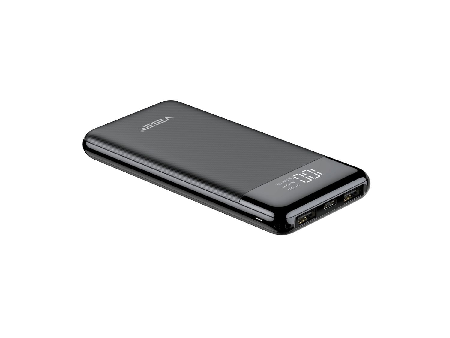 Powerbank L11 - 10 000mAh LCD Micro-USB, USB-C und 2x USB
