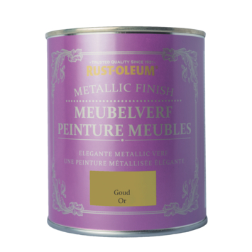 Rust-oleum meubelverf metallic goud 750 ml