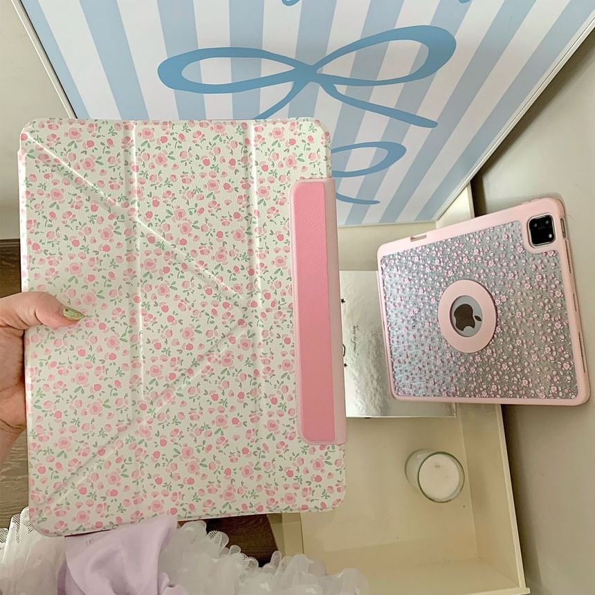 Vachie - Bloemen iPad-hoesje