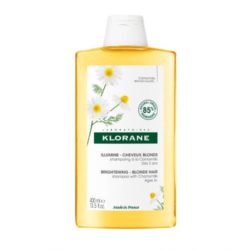 Klorane Camomila Champô Iluminador cabelo loiro e madeixas 400ml