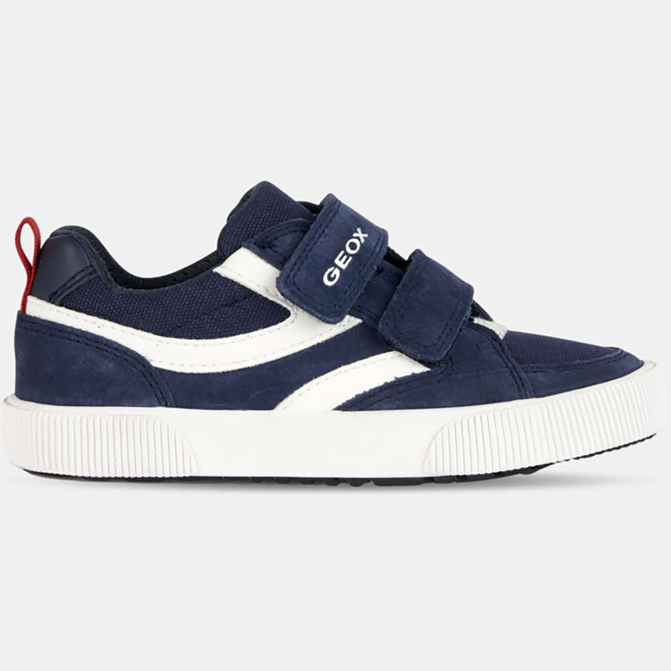 Geox Baskets Alphabeet bleu marine/blanc