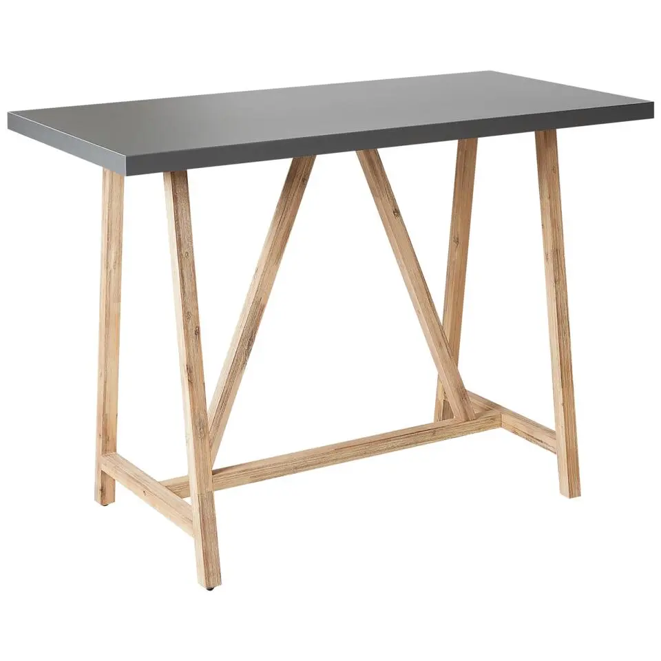 TALAMONE - Tuintafel - Lichthout/Grijs - 140 x 70 cm - Vezelcement