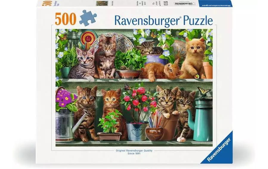 Puzzle Katzen im RegalPremium-Puzzle