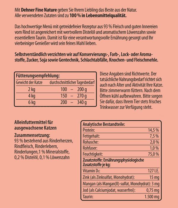 Dehner Fine Nature Nassfutter für Katzen