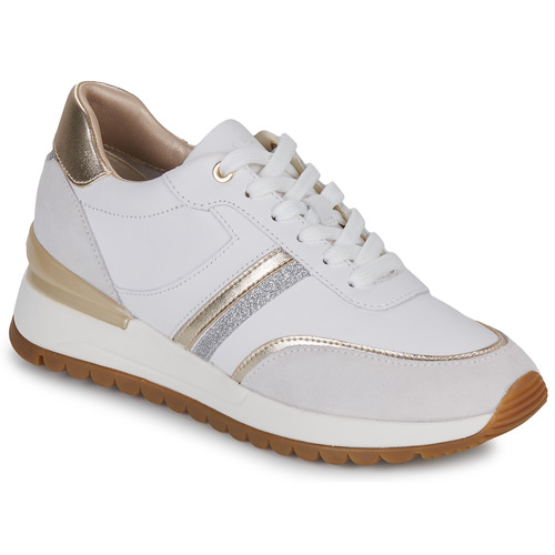 Geox - D DESYA - Blanc / Beige / Doré