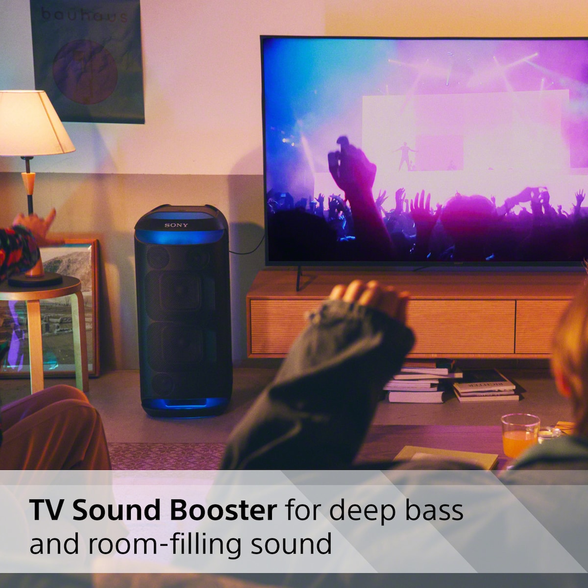 Sony SRS-XV800 trådløs bærbar høyttaler (sort)