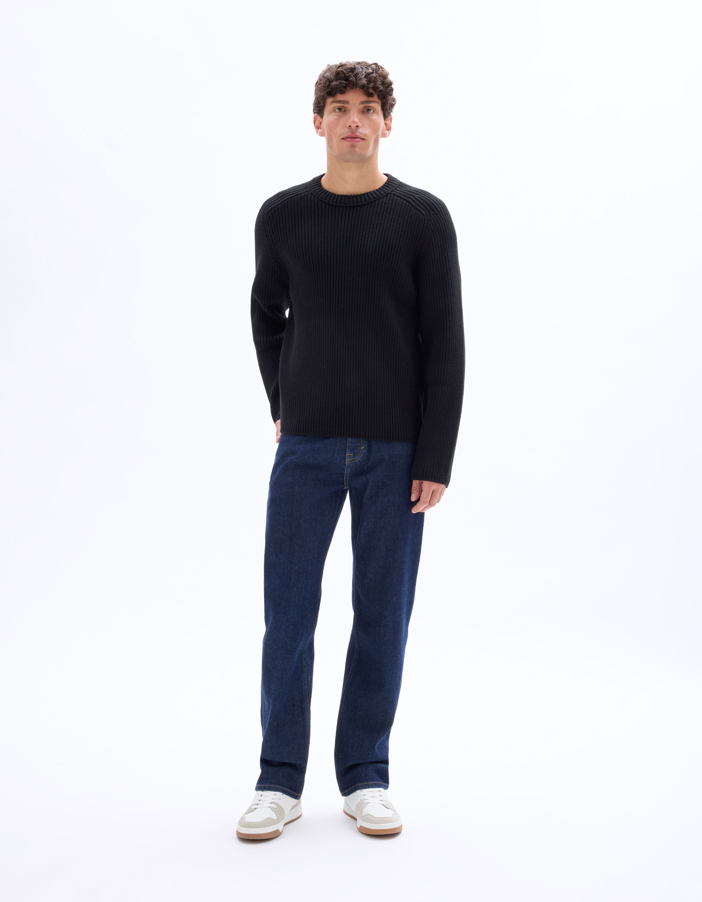 Jean C.5 regular coton stretch 3 longueurs - brut