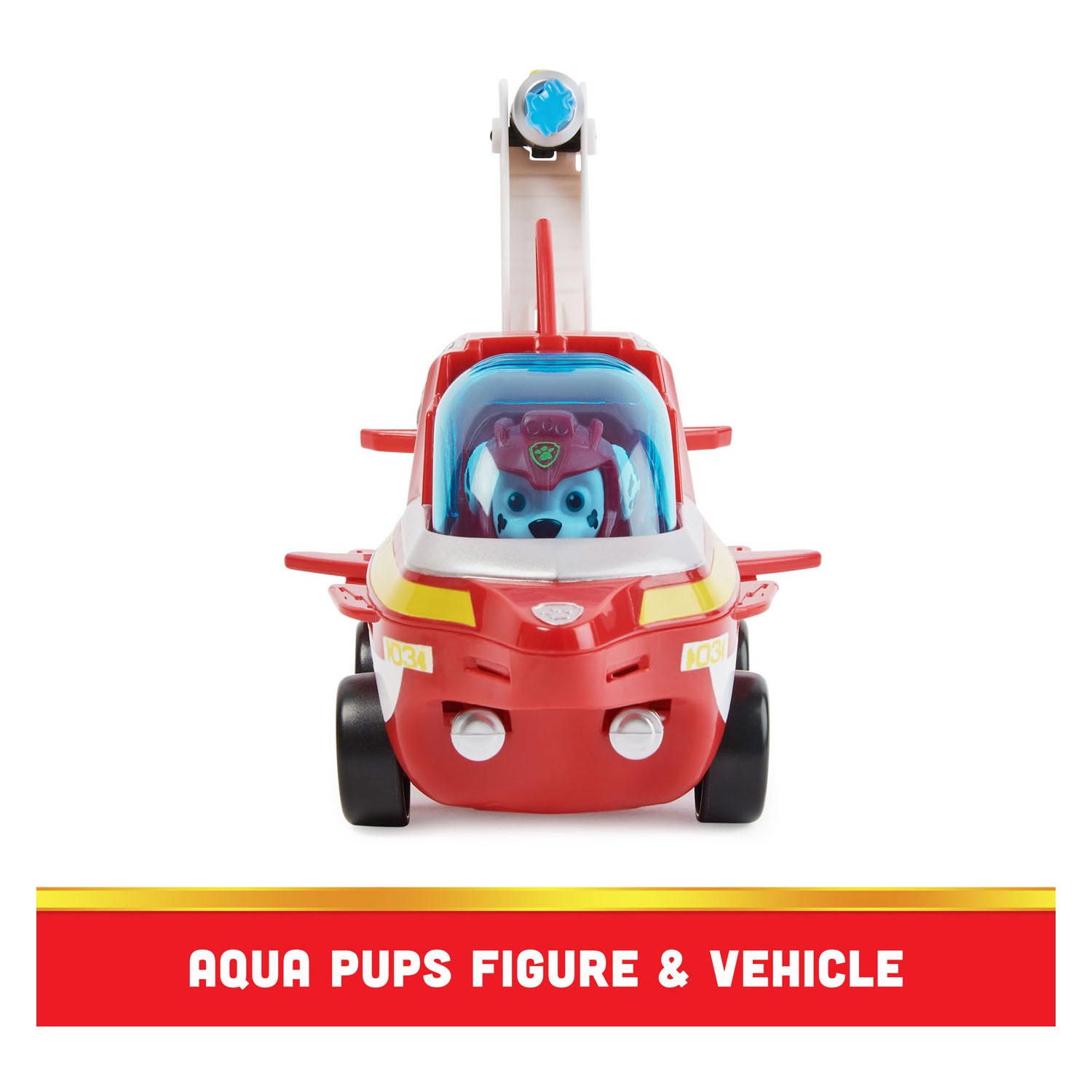 PAW Patrol Aqua Pups Marshall Deluxe Voertuig