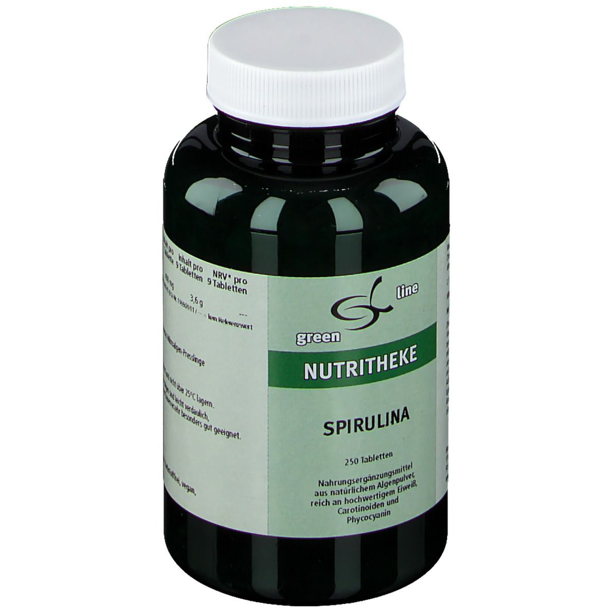 green line NUTRITHEKE Spirulina
