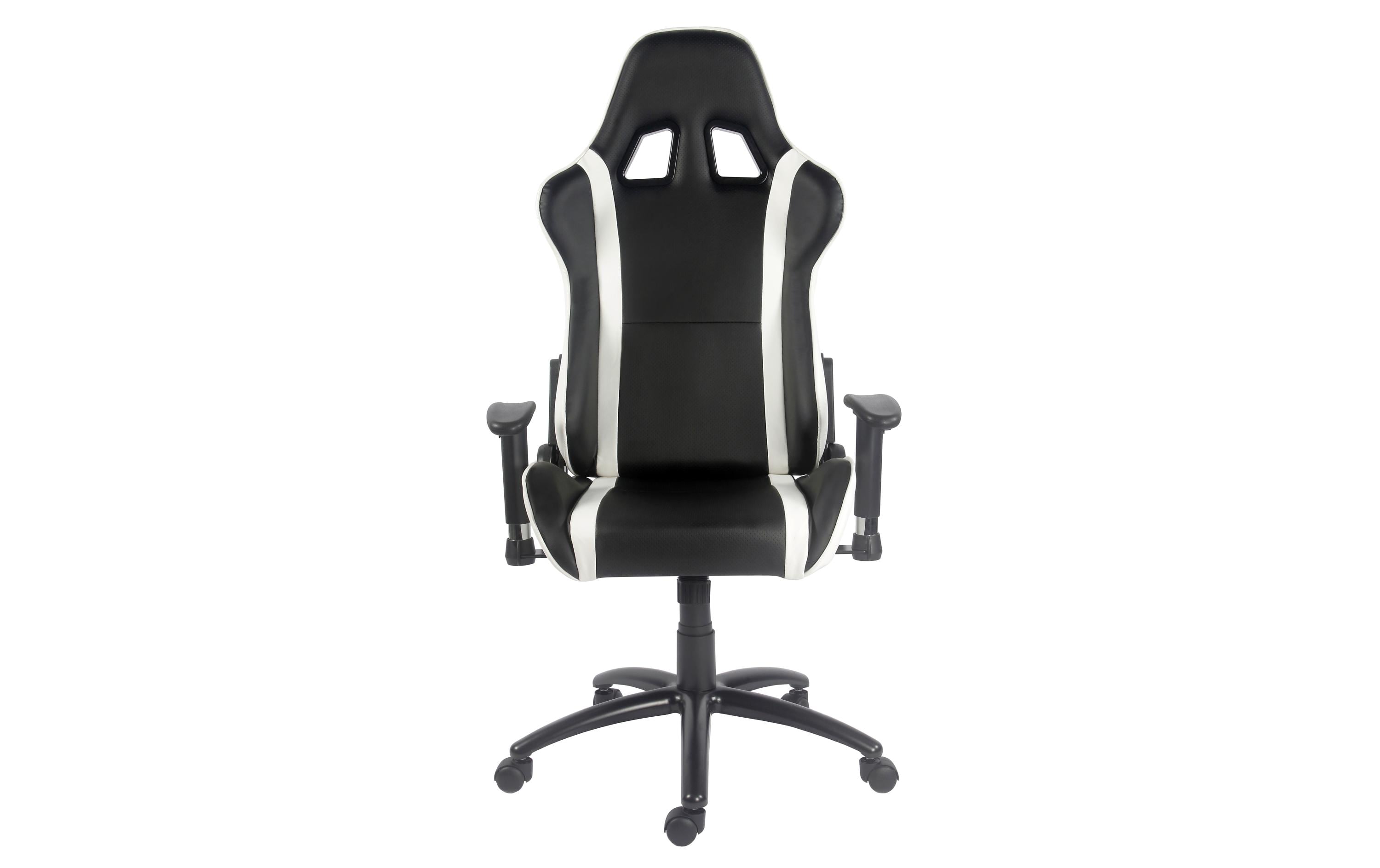 Gaming-Stuhl LC-GC-2 Schwarz/Weiss<br>Ergonomischer Gaming-Stuhl, schwarz/weiss