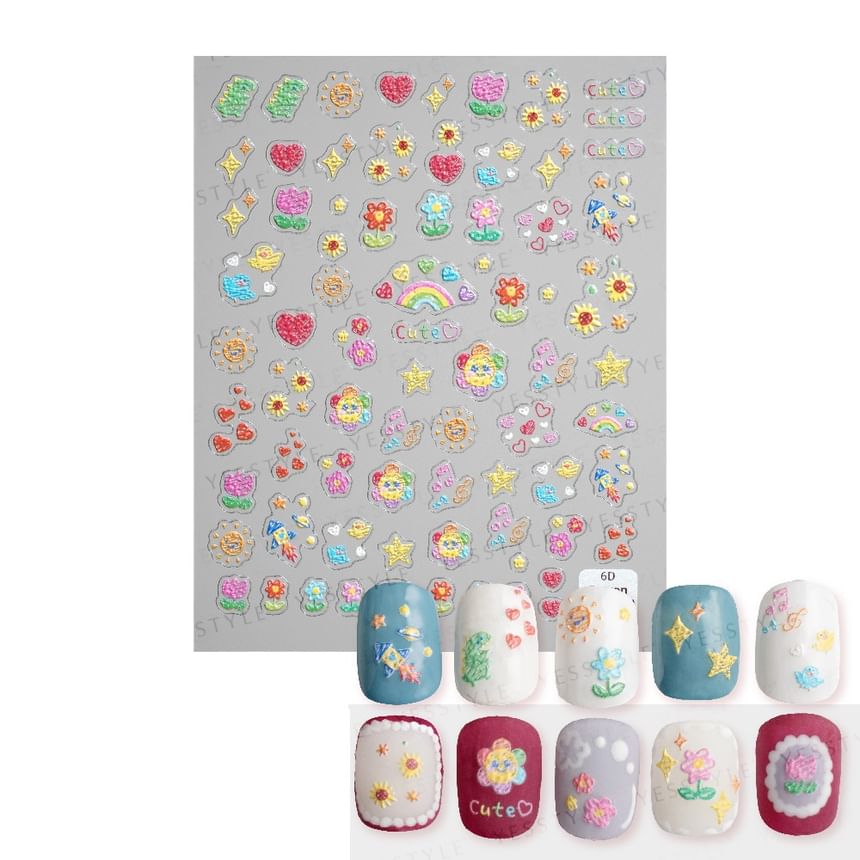 MEKO - Reliëf nagelstickers B