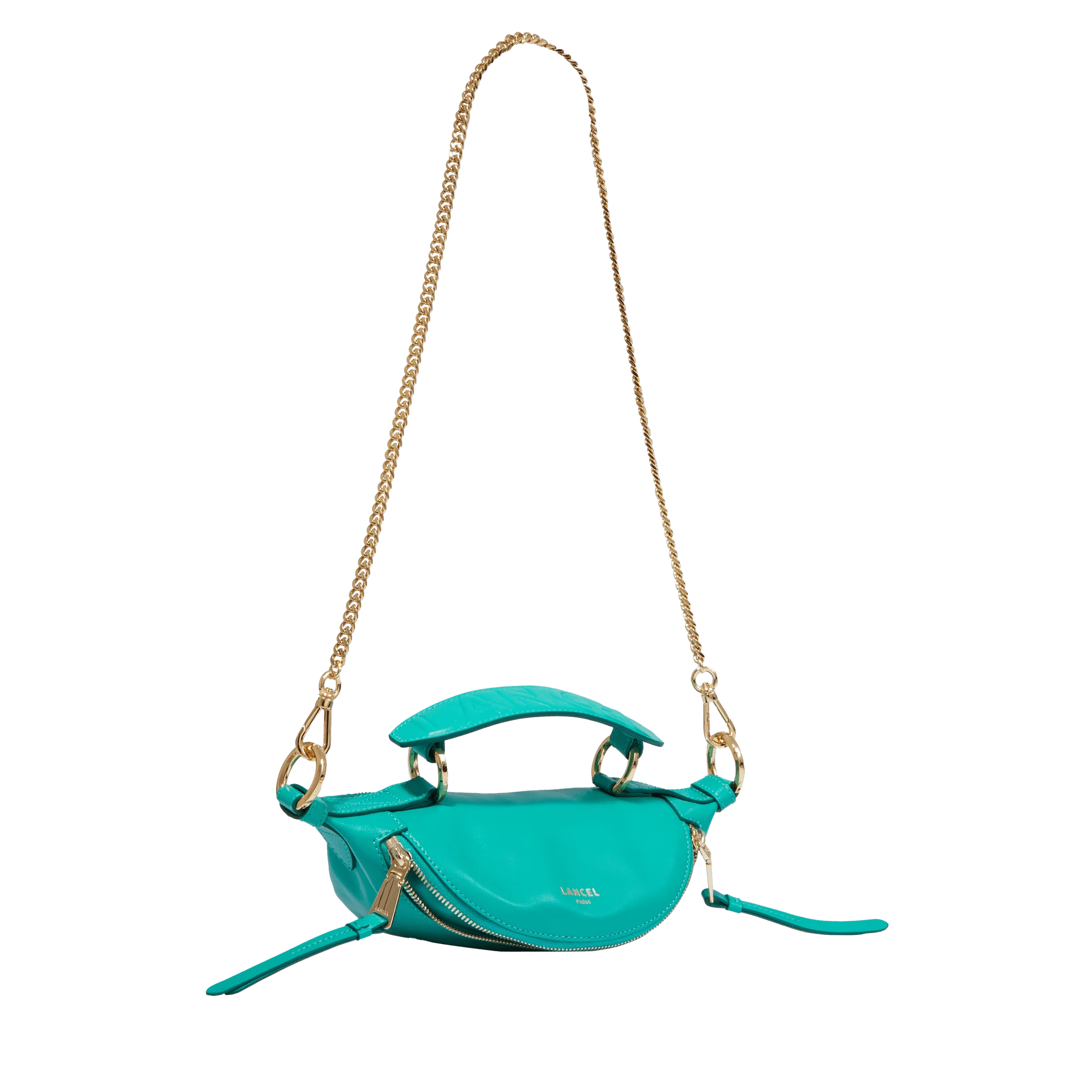 Mini sac porté croisé  Origami de Lancel-Emeraude