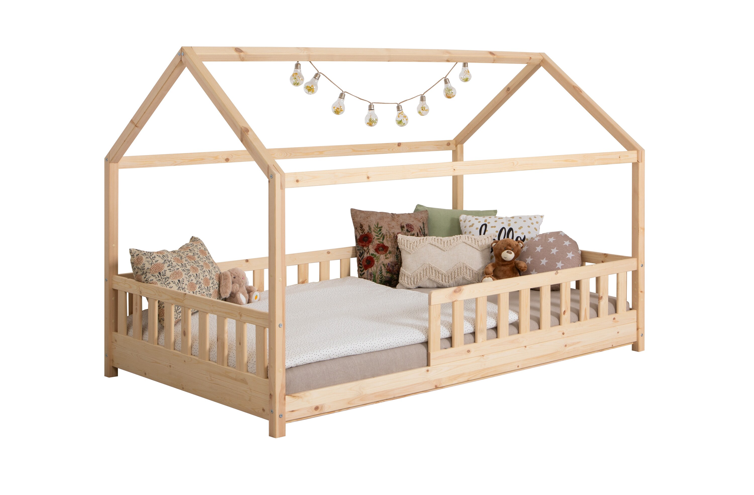 TiCAA Kinderbett Hausbett 