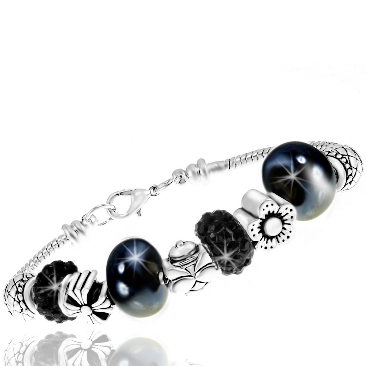 Bracelet - Acier inoxydable & cristaux