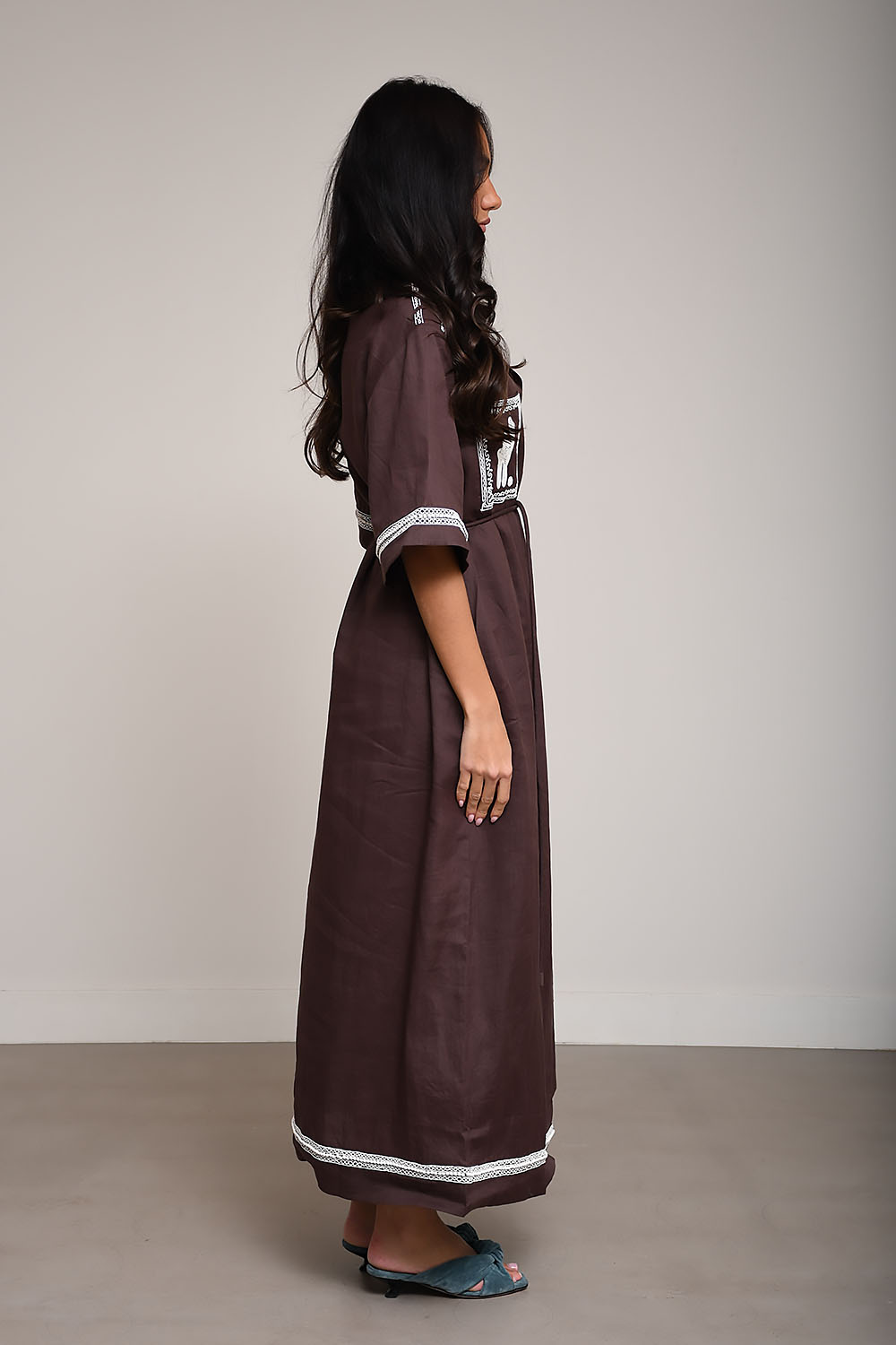 Leandra corded relaxed shirtdress