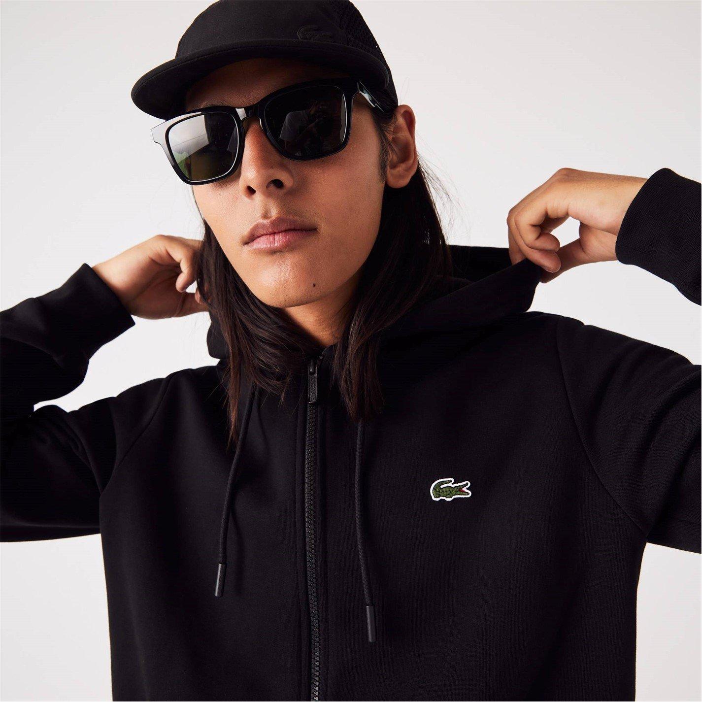 Lacoste Embroidered Croc Zip Hoodie