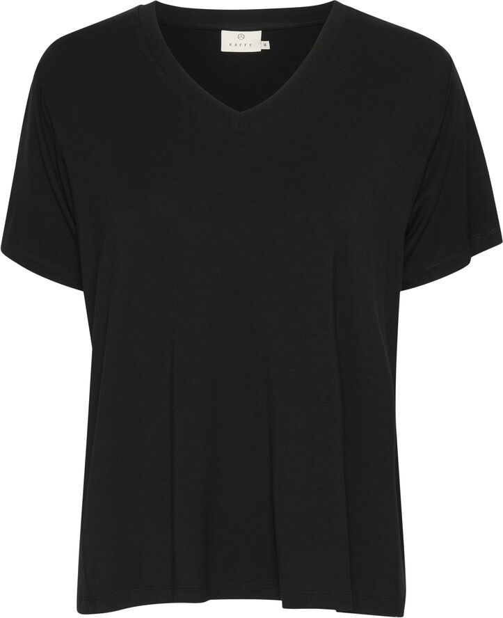 Kaffe KAfrida V-neck T-Shirt Black deep