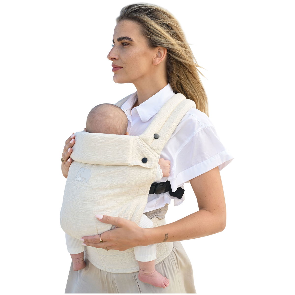 DERYANDERYAN   Amora Babytrage creme