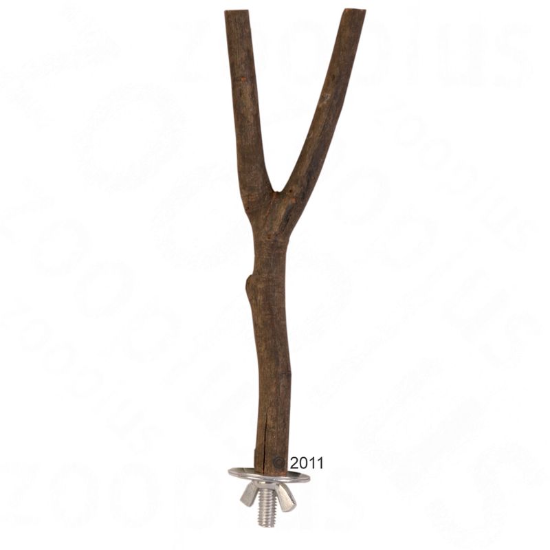 Perchoir en forme de Y en bois naturel L Trixie