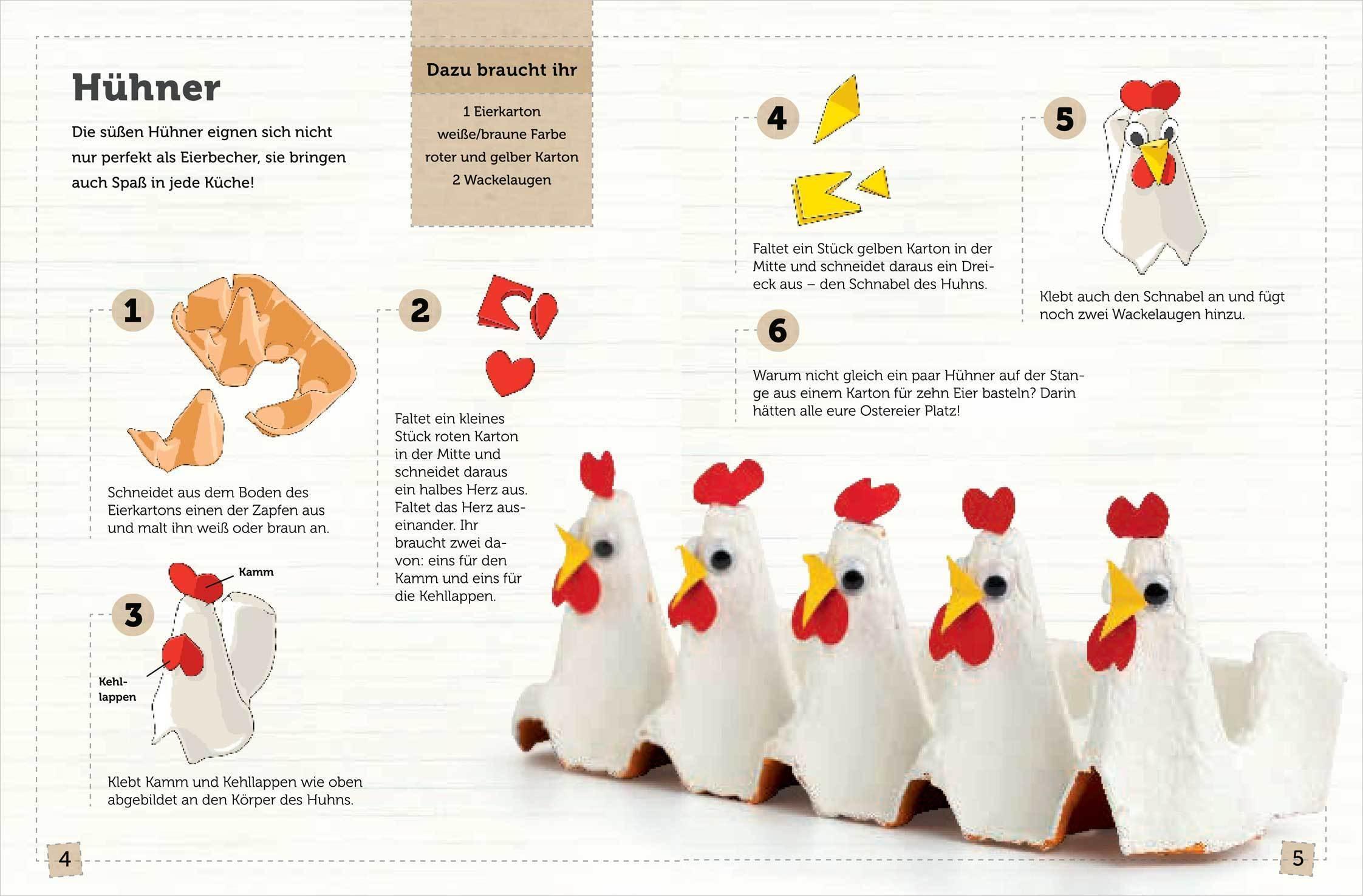 Das Eierkarton-Bastelbuch für Kinder. 51 lustige Projekte für Kinder ab 5 Jahren