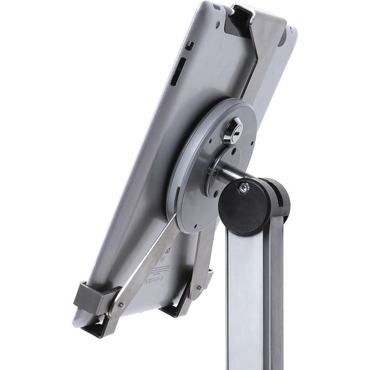 Présentoir télescopique fixe aluminium pour tablette 13